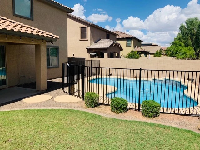 Elegant residential fence design