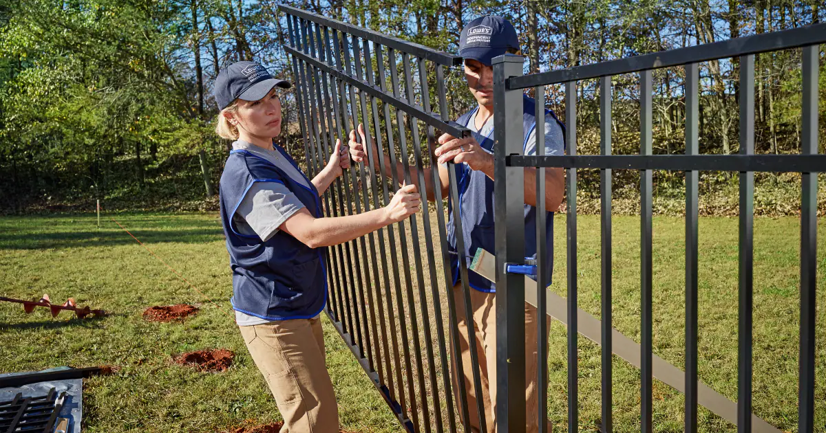 Safety gear and tools for fence work